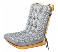 ZHUIYUAN Cuscini per sedia con schienale alto con legacci, cuscini reclinabili per esterni, giardino, patio, con schienale, sollievo dal dolore alla schiena bassa, spessi, grandi, leggeri, cuscini per