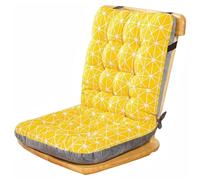 ZHUIYUAN Cuscini per sedia con schienale alto con legacci, cuscini reclinabili per esterni, giardino, patio, con schienale, sollievo dal dolore alla schiena bassa, spessi, grandi, leggeri, cuscini per