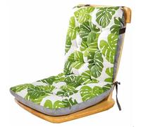 ZHUIYUAN Cuscini per sedia con schienale alto con legacci, cuscini reclinabili per esterni, giardino, patio, con schienale, sollievo dal dolore alla schiena bassa, spessi, grandi, leggeri, cuscini per
