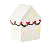 ZHUMCCY Case Del Villaggio Di Natale,Resina Illuminata - Addobbi Per Villaggio Di Natale,per Camera da Soggiorno Ufficio Scrivania Scaffale Appartamento Fattoria Interno