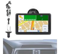 ZHUMCCY Di Navigazione Gps Per Automobili,Unità di Navigazione da 17,7 cm | Schermo Touchscreen Intelligente con Aggiornamenti Mappe per Viaggi Lunghi Display LCD HD Velocità in Reale Avvisi di