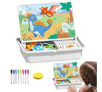 ZHUMCCY Magnetic Face Puzzle - Puzzle Educativo a Doppia Faccia - Giochi di Abbinamento Volto Magnetico,per Scuola Materna Casa Viaggi Vacanze Natale