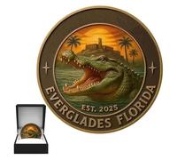 ZHUMCCY Moneta Commemorativa | Moneta Storica Umoristica | Arte Da Esposizione Per Casa Appassionati Di Storia Amanti Della Florida Ragazzi