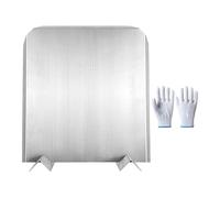 ZHUMCCY Piastra Posteriore Per Caminetto | Protezione della Parete per il Riscaldamento Invernale,Piastra Riflettente In Acciaio Inossidabile Per Caminetto,per Sala da Pranzo Soggiorno Studio Caffè