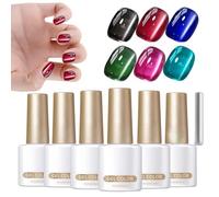 ZHUMCCY Smalto in Gel per Unghie | Gel per Unghie Magnetico con 6 Colori per Manicure,Smalto per Modellare le Punte Finte | Per Autunno E Halloween E Natale E Vacanze E Matrimonio E Festa E Occasione
