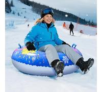 ZHUMCCY Snow Tube - Slittino Tubo Da Neve Gonfiabile - Slitta Gonfiabile Antiscivolo Per Piste Invernali - Discese Pista Esterni Neve Famiglia Adulti Bambini