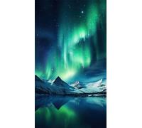 ZHUMUTO Diamond Painting Adulti Grandi Dimensioni Kit Completo,40x70 cm Pittura Diamante Adulti Paesaggi Aurora B,Fornito con Diamond Painting Accessori per la Decorazione Degli Ambienti