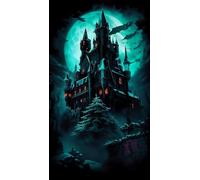 ZHUMUTO Diamond Painting Adulti Grandi Dimensioni Kit Completo,Pittura Diamante Adulti 40x70cm Castello dell'orrore A,Fornito con Diamond Painting Accessori per la Decorazione Degli Ambienti