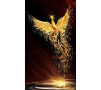 ZHUMUTO Diamond Painting Adulti Grandi Dimensioni Kit Completo,Pittura Diamante Adulti 40x70cm Phoenix C,Fornito con Diamond Painting Accessori per la Decorazione Degli Ambienti