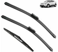 ZHUNDU Set di spazzole tergicristallo Anteriori e Posteriori LHD RHD Adatte per Toy&OTA C-HR CHR 2016 2017 2018 2019 2020 2021 2022 2023 Parabrezza Parabrezza 261614, Spazzola tergicristallo