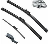 ZHUNDU Spazzole tergicristallo compatibili con Ren&Ault Trafic 3 III X82 Fi&at Talento NIS&San NV300 Op&El Vivaro Spazzole per Parabrezza Anteriori e Posteriori, tergicristalli, Tutti