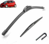 ZHUNDU Spazzole tergicristallo for Auto compatibili con Toy&OTA Aygo PE&ugeot 107 Cit&Roen C1 MK1 2005 2006 2007 2008 2009 2010 lunotto Anteriore e Posteriore