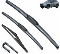ZHUNDU Tergicristalli Anteriori e Posteriori per Auto compatibili con NIS&San X-Trail T32 Rogue 2 2014-2022 Tergicristalli in Gomma Morbida per Parabrezza Automatico 26+17+12