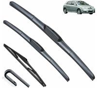 ZHUNDU Tergicristalli per Toy&OTA Corolla Hatchback E12 2001-2006 22 19 14, Set tergicristalli Anteriori e Posteriori per Auto, Estremamente silenziosi