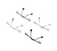 ZHUNTE 1 pezzo di ponte for occhiali, poggia naso, braccio in metallo senza montatura, accessori for occhiali da vista(Black)