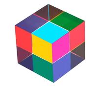 ZhuoChiMall CMY Mixing Color Cube, Prisma cubo Acrilico da 60 mm (2.36 Pollici), CMYcube per Arredamento casa o Ufficio, Giocattoli STEM/Steam, cubo per l'apprendimento della Scienza…