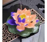 ZHUOLUNF Animali da tè Fiori, Colore Mutevole Scrivania Decorazione Animali da tè, Ornamenti di tè con Mascotte Feng Shui (Blu)