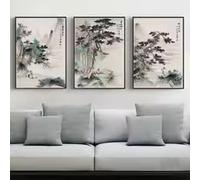 ZHUOYA Dipinti cinesi d'epoca, letteratura antica, studiosi, poesie e canzoni, poster, dipinti su tela, quadri da parete, decorazioni (21X30X3CM/cornice interna)