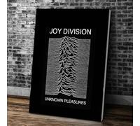 ZHUOYA Joy Division Unknown Pleasures@ Poster e stampe Poster di musica nera Quadri da parete Quadri su tela per arredamento camera da letto 60x90cm senza cornice