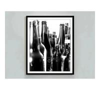 ZHUOYA Poster e stampe su tela con dipinti estetici di birra, vino e champagne in bianco e nero, immagine artistica da parete per l'arredamento del soggiorno (50x70 cm)
