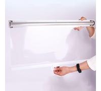 ZHUOZ1T Tenda a Rullo Trasparente con Fori,Tende Avvolgibili Traspirante,Tenda Schermo di Partizione,per Banco Frigo,con Accessori,Personalizzabile,Larghezza x Altezza (100x120cm)