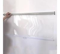 ZHUOZ1T Tenda a Rullo Trasparente per Frigorifero del Supermercato Armadi Alimenti Cotti,Avvolgibile Telescopico Antipolvere e Fresco,con Gancio,Personalizzabili,Larghezza x Altezza (125x100cm)