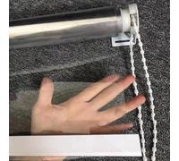 ZHUOZ1T Tenda a Rullo Trasparente,Pergolato Esterni Tende Impermeabili in PVC Plastica,Antivento Impermeabile Isolamento Polvere,per Giardini Esterni,balconi,Bagno,Larghezza x Altezza (130x120cm)