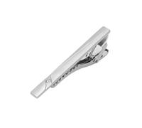 ZHUQINGYE Tie Clip for Men Premium Polished Metal Tie Clip On - Elegant Dress Accessory for Weddings Business & Formal Events Ideal Gift for Husband Boyfriend & Father Easy to Use(Sliver 6_4pcs)