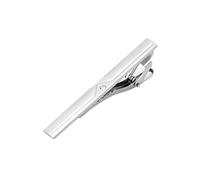 ZHUQINGYE Tie Clip for Men Premium Polished Metal Tie Clip On - Elegant Dress Accessory for Weddings Business & Formal Events Ideal Gift for Husband Boyfriend & Father Easy to Use(Sliver 2_4pcs)