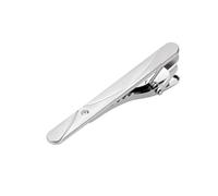 ZHUQINGYE Tie Clip for Men Premium Polished Metal Tie Clip On - Elegant Dress Accessory for Weddings Business & Formal Events Ideal Gift for Husband Boyfriend & Father Easy to Use(Sliver 3_4pcs)