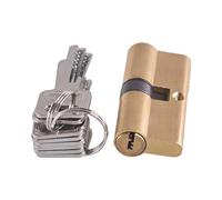ZHURDFT Serratura a Cilindro in Rame Puro AB da 65/70 mm, Chiave AB, antifurto, for Porta d'ingresso in Ottone, con Nucleo a scalmo Singolo(1pcs 65mm(32.5-32.5))