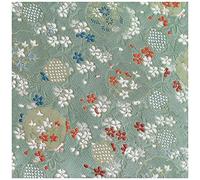 ZHURDFT Tessuto, Tessuto Broccato Jacquard con Fiori Dianthus, Larghezza 75 cm, Venduto al Metro for Abbigliamento, Costumi Cheongsam Fatti a Mano(Bean)