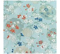 ZHURDFT Tessuto, Tessuto Broccato Jacquard con Fiori Dianthus, Larghezza 75 cm, Venduto al Metro for Abbigliamento, Costumi Cheongsam Fatti a Mano(Water)
