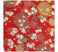 ZHURDFT Tessuto, Tessuto Broccato Jacquard con Fiori Dianthus, Larghezza 75 cm, Venduto al Metro for Abbigliamento, Costumi Cheongsam Fatti a Mano(Positive)