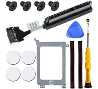 ZHUROUPU 14 PCS Sostituzione del Cavo del connettore HDD Drive SATA per dell XPS 15 9550 9560 9570 Precision 5510 5520 5530 (Nero) Kit di rimozione di rimozione