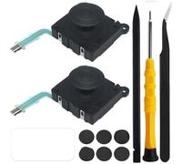 ZHUROUPU 2-Pack 3D Rocker analogico Joystick Button Thumbstick Sostituzione Joystick Control Pad Stick Button Modulo Parte per Sony PS Vita PCH-2000 PSV 2000 PS Vita 2000 2001 Nero