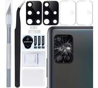 ZHUROUPU 2 PCS per Galaxy A51 5G Sostituzione del Vetro della Fotocamera Posteriore con Adesivo preinstallato per Samsung Galaxy A51 5G SM-A516B SM-A516U (Nero)
