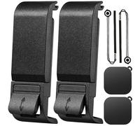 ZHUROUPU 2Pcs Sostituzione Porta Laterale per GoPro Hero 9 10 11 12 Nero, Sostituzione Alloggiamento Apertura Laterale Batteria, Protezione Polvere Porta di Ricarica USB Type-C Copertura Batteria