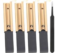 ZHUROUPU 4 spazzole in carbonio L94MF7 di ricambio per Smeg per Hoover per Indesit per Candy per lavatrice Beko, 5 x 13,5 x 39,6 mm, accessori per motore Welling con pinzette