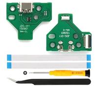 ZHUROUPU JDS-011/JDM-011 Micro Micro USB di Ricarica USB Adattatore Riparatore Circuito Schema del Circuito con Cavo Flessibile a 12 Pin e Luce LED per Sony per Controller Wireless per PS4