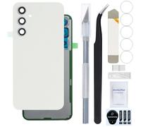 ZHUROUPU per Galaxy A54 5G SM-A546B Coperchio Posteriore in Vetro Sostituzione dell'alloggiamento dello sportello della Batteria con Obiettivo della Fotocamera preinstallato e Adesivo (Bianco)