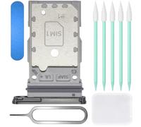 ZHUROUPU per Galaxy S23 Supporto Slot per Doppia Scheda SIM Sostituzione per Samsung Galaxy S23/S23 Plus 5G 2023 SM-S911B/DS SM-S916B/DS con Strumenti (Nero)