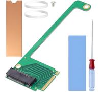 ZHUROUPU per Rog Ally Portatile Aggiornamento 2230 a 2280 SSD Hard Drive PCIE 4.0 Scheda di Estensione, NVME M Key NGFF M.2 PCIE 4.0 3.0 22x30mm a 22x80mm