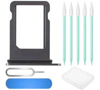 ZHUROUPU Sostituzione del Supporto a Fessura per Vassoio Singolo SIM con Anello in Gomma Impermeabile, Perno SIM per iPhone 11 PRO (5,8 ") / 11 PRO Max (6.5") (Space Grey)