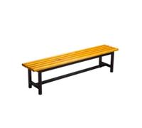 zhuyanbo007 Panchine da esterno, Panca da parco in legno massello resistente - Sgabello da riposo multiuso for palestra, spogliatoio, bagno e posti a sedere all'aperto,Panchina per esterno(Yellow,L)