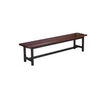 zhuyanbo007 Panchine da esterno, Panca da parco in legno massello resistente - Sgabello da riposo multiuso for palestra, spogliatoio, bagno e posti a sedere all'aperto,Panchina per esterno(Brown,S)