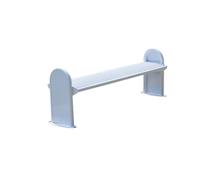 zhuyanbo007 Panchine da esterno, Panca in metallo for esterni - Sedie da giardino e da patio, schienale resistente, design elegante,Panchina per esterno(120cm)