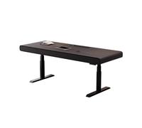 zhuyanbo007 Scrivania per computer, Scrivania for PC portatile regolabile in altezza con cassetti, scrivania elettrica 2 altezze di memoria, prese(180cm)