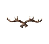 zhuyanbo007 Wall Mounted Clothes Rack, Ganci decorativi da parete for ingresso, chiavi e oggetti appesi(Dark brown,L)