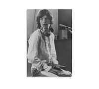 ZHUYING Michael Phillip Mick Jagger Poster musicale Rock Poster dipinto su tela da parete poster per soggiorno, 20 x 30 cm